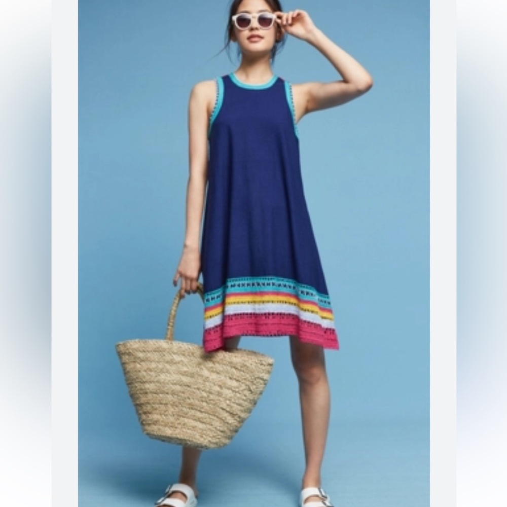 Anthropologie Akemi+Kim Crochet Swing Dress Size S